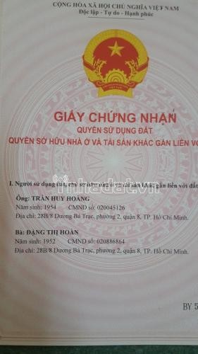 Nhà mặt hẻm 1041/114 Trần Xuân Soạn, Phường Tân Hưng. Q7. Giá: 7,650 tỷ.