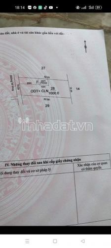 Chính chủ gửi bán 1000m2 sẵn 70m2 thổ cư khu quy hoạch bàn cờ trung tâm thị xã Buôn Hồ