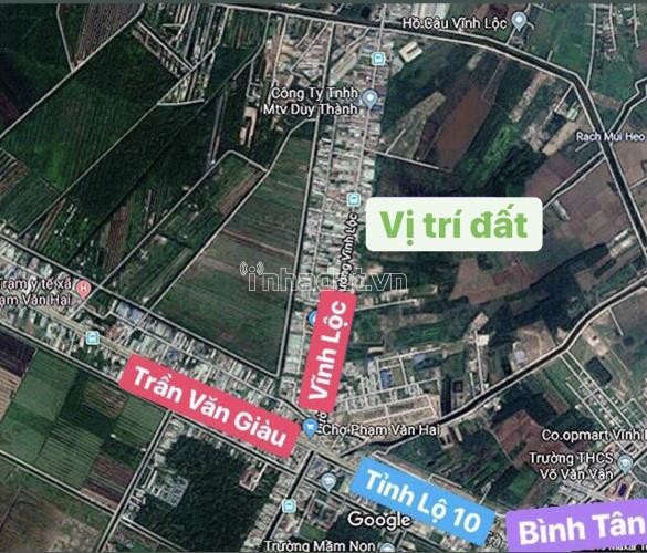 Đất nền bình chánh giá rẽ chỉ 400TR/nền gần UBND Vĩnh Lộc B - BC